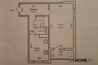 Продажа 1-комнатной квартиры, Минск, Гурского,35 (Московский район)