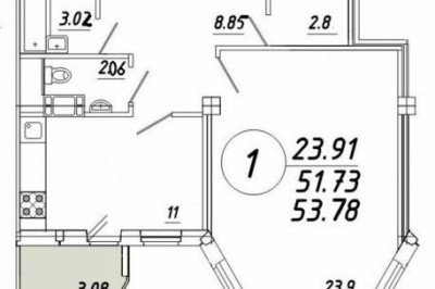 Продажа однокомнатной квартиры в Минске, Папанина ул., 17