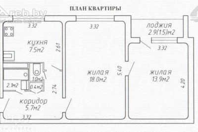 Продажа 2-комнатной квартиры в Минске