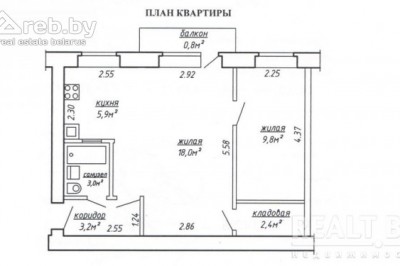 Продажа 1-комнатной квартиры в Минске