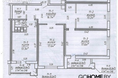 Продажа 3-комнатной квартиры в Минске