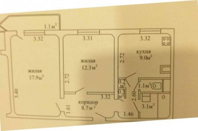 Продажа двухкомнатной квартиры в Минске, Лобанка ул., 54