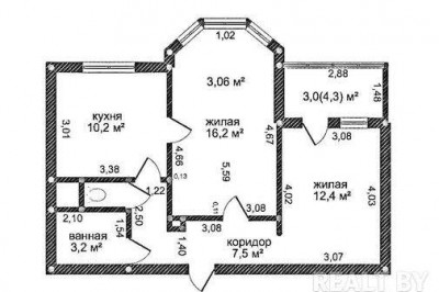 Купить двухкомнатную квартиру, Минск, улица Лукьяновича, 4.