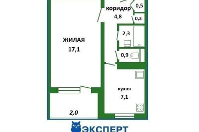 Купить 2-комнатную квартиру в Минске, пр-т Рокоссовского, д. 52/1
