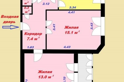 Купить 2-комнатную квартиру в Минске, ул. Маяковского, д. 154
