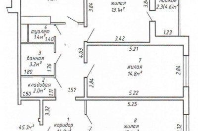 Продажа трехкомнатной квартиры в Минске, Космонавтов ул., 47