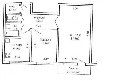 Продажа 1-комнатной квартиры в Минске, ул. Владислава Сырокомли, д. 32