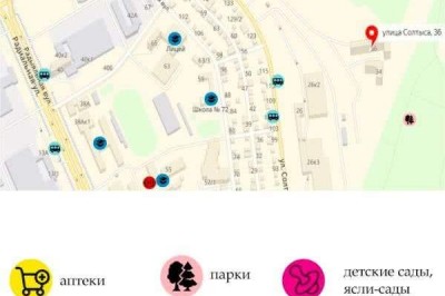 Купить 1-комнатную квартиру в Минске, ул. Солтыса, д. 36