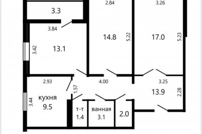 Продажа 2-х комнатной квартиры, г. Минск, просп. Звязда газеты, дом 44 (р-н Юго-Запад). Цена 136 299 руб