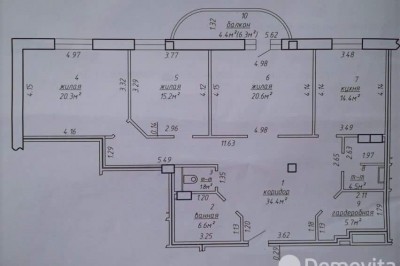 Продажа 3-комнатной квартиры в Минске, ул. Лукьяновича, д. 2В