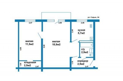 Продажа 3-х комнатной квартиры, г. Минск, ул. Седых (р-н Седых,Тикоцкого). Цена 450 547 руб c торгом
