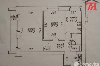 Продажа 2-комнатной квартиры в Минске, ул. Ташкентская, д. 28/2