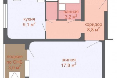 Однокомнатная квартира
